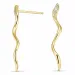 pitkät timanttikorvakorut 14 karaatin kultaa kanssa timantti 