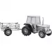Kastelahjojen: traktori ja vaunu säästölipas i tinattu  malli: 152-76904