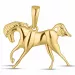 hevosia riipus  9 karaatin kultaa