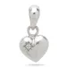 9 x 11 mm sydän riipus  hopeaa - Amoré