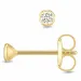 2,5 mm nappikorvakorut 9 karaatin kultaa kanssa zirkoni - Gold Collection