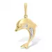 delfiini riipus  9 karaatin kultaa kanssa rodium