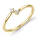 timantti sormus 9 karaatin kultaa 0,05 ct - Simple Diamonds