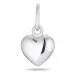 6 x 8 mm sydän riipus  hopeaa