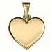 13 x 12,5 mm sydän riipus  8 karaatin kultaa - Amoré