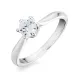 zirkoni solitaire-sormus hopea