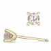 2 x 0,22 ct Morganite solitaire-nappikorvakorut 9 karaatin kultaa kanssa Morganite