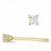 2 x 0,03 ct timantti solitaire-nappikorvakorut 9 karaatin kultaa kanssa timantti 