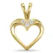 sydän riipus 9 karaatti kultaa 0,02 ct
