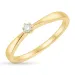 timantti solitaire-sormus 14 karaatin kultaa 0,05 ct