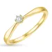timantti solitaire-sormus 14 karaatin kultaa 0,07 ct