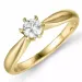 timantti solitaire-sormus 14 karaatin kultaa 0,20 ct
