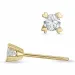 2 x 0,15 ct kampanja - timantti solitaire-nappikorvakorut 14 karaatin kultaa kanssa timantti