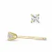 2 x 0,08 ct kampanja - timantti solitaire-nappikorvakorut 14 karaatin kultaa kanssa timantti