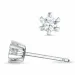 2 x 0,18 ct kampanja - timantti solitaire-nappikorvakorut 14 karaatin valkokultaa kanssa timantti