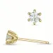 2 x 0,18 ct kampanja - timantti solitaire-nappikorvakorut 14 karaatin kultaa kanssa timantti