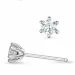 2 x 0,18 ct kampanja - timantti solitaire-nappikorvakorut 14 karaatin valkokultaa kanssa timantti