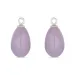 laventelinvärinen ametisti riipuksia korvakoruja  hopea
