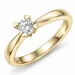 0,20 ct lab grown timantti solitaire-sormus 9 karaatin kultaa 0,20 ct