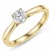0,50 ct lab grown timantti solitaire-sormus 9 karaatin kultaa 0,50 ct