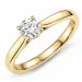 0,40 ct lab grown timantti solitaire-sormus 9 karaatin kultaa 0,40 ct