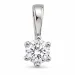 0,20 ct lab grown timantti solitaire-riipus 9 karaatti valkokultaa 0,20 ct