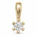 0,20 ct lab grown timantti solitaire-riipus 9 karaatti kultaa 0,20 ct