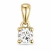 0,20 ct lab grown timantti solitaire-riipus 9 karaatti kultaa 0,20 ct