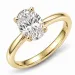 ovaali lab grown timantti solitaire-sormus 14 karaatin kultaa 2,0 ct