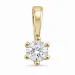 0,30 ct lab grown timantti solitaire-riipus 14 karaatti kultaa 0,30 ct