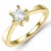 0,50 ct lab grown timantti solitaire-sormus 14 karaatin kultaa 0,50 ct