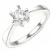 1,00 ct lab grown timantti solitaire-sormus 14 karaatin valkokultaa 1,0 ct