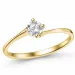 lab grown timantti solitaire-sormus 14 karaatin kultaa 0,25 ct