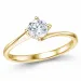 lab grown timantti solitaire-sormus 14 karaatin kultaa 0,50 ct