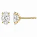 2 x 1 ct lab grown timantti solitaire-nappikorvakorut 14 karaatin kultaa kanssa lab grown timantti (CVD) 