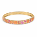 vedenkestävät pinkki bangle kullattu teräs - OCEANA