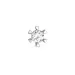 1 x 0,11 ct timantti solitaire-nappikorvakorut 14 karaatin valkokultaa kanssa timantti 