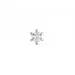 1 x 0,04 ct solitaire-nappikorvakorut 14 karaatin valkokultaa kanssa timantti 