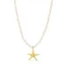 vedenkestävät meritähti kaulaketju kullattu teräs - OCEANA