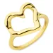 vedenkestävät sydän sormus kullattu teräs - OCEANA
