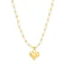 vedenkestävät sydän kaulaketju kullattu teräs - OCEANA