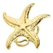 vedenkestävät meritähti sormus kullattu teräs - OCEANA