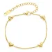 vedenkestävät sydän rannekoru kullattu teräs - OCEANA