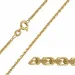 BNH Anker facet armbånd 8 karaatin kultaa 21 cm x 1,8 mm