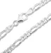 Figaro-kaulaketju hopeaa 38 cm x 5,6 mm