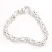 Kuningas rannekoru hopeaa 23 cm x 4,8 mm