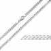 Bnh panssarikaulaketju hopeaa 45 cm x 4,0 mm