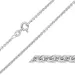 BNH Anker pyöristää rannekoru 14 karaatin valkokultaa 17 cm x 2,0 mm