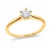 0,30 ct lab grown timantti solitaire-sormus 9 karaatin kultaa 0,30 ct