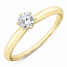 0,30 ct lab grown timantti solitaire-sormus 9 karaatin kultaa 0,30 ct